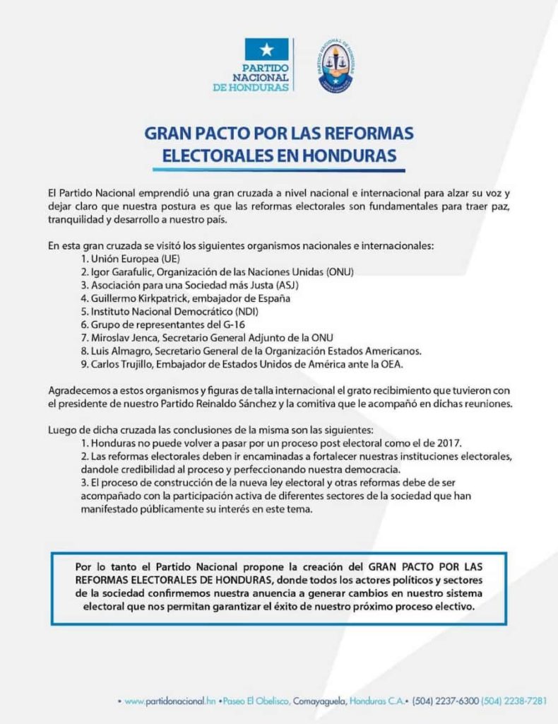 comunicado gran pacto