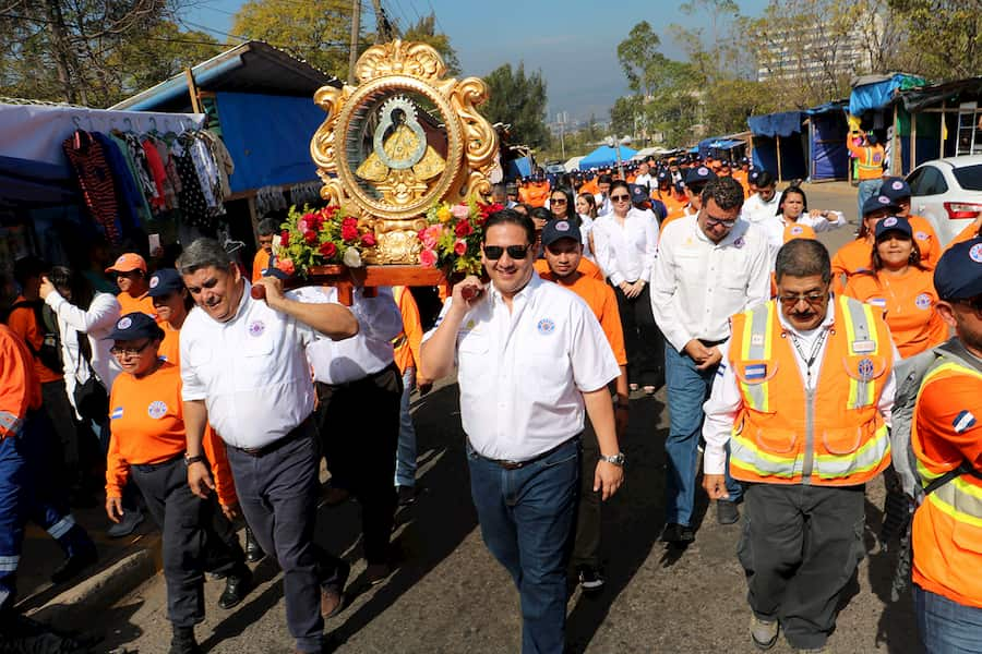 copeco rinde homenaje a laVirgen de Suyapa 2