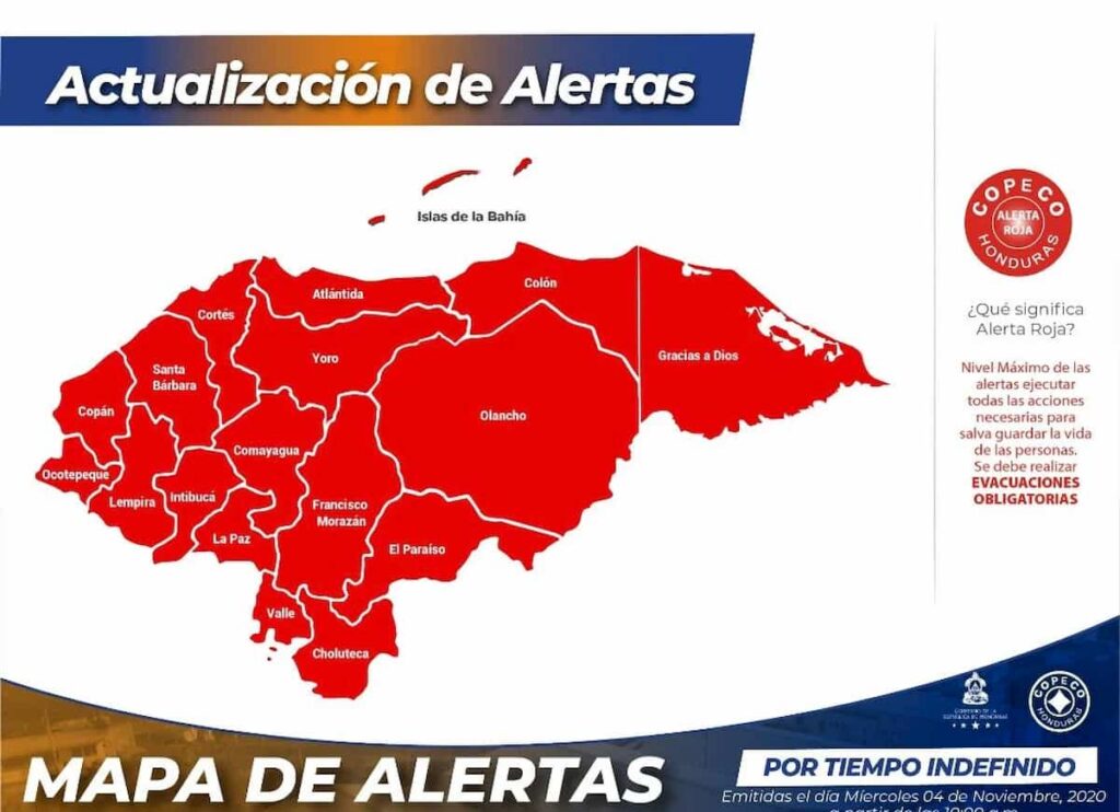 FOTO ALERTA ROJA por Eta