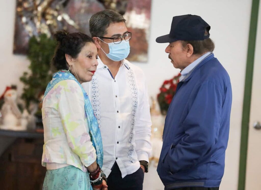 presidentes de Honduras y Nicaragua