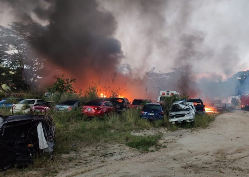 INCENDIO DE VEHICULOS