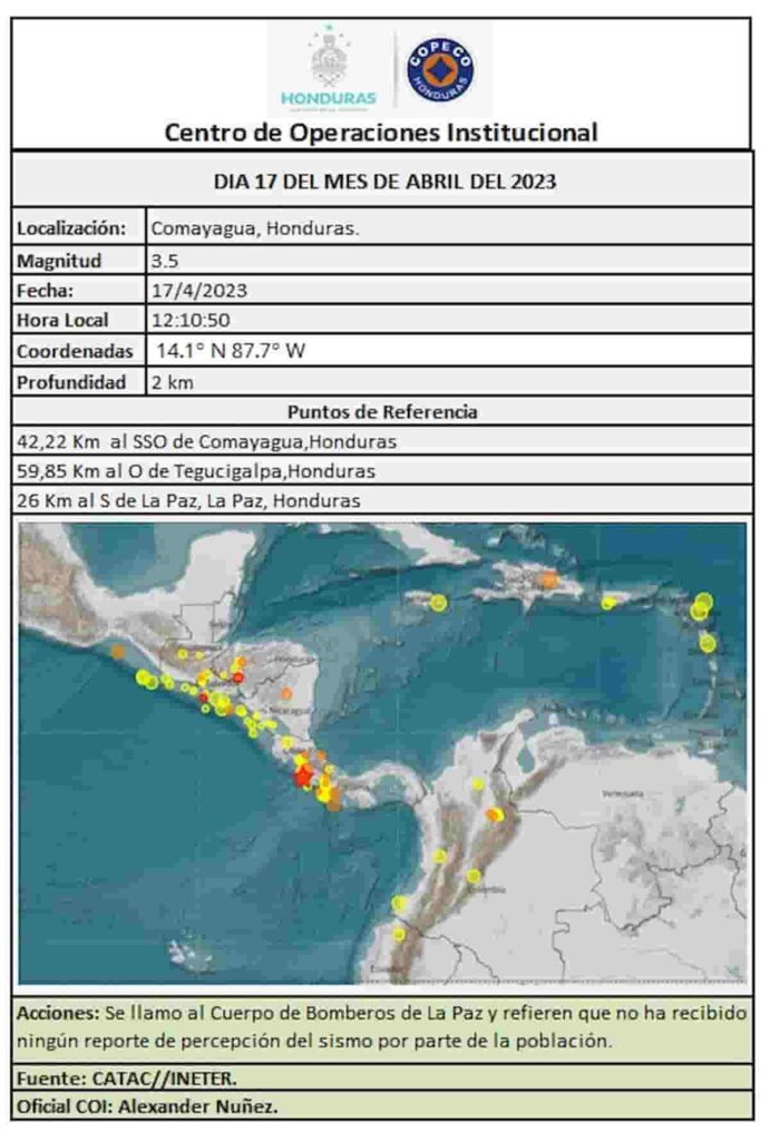 FOTO SISMO 17 ABRIL 2023